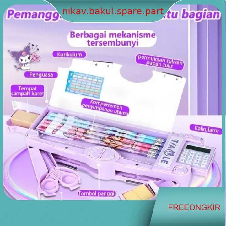 

Kotak Pensil Pop Out Kalkulator Pencil Case Hardtop Tempat Pensil Unicorn Astronot Bunny