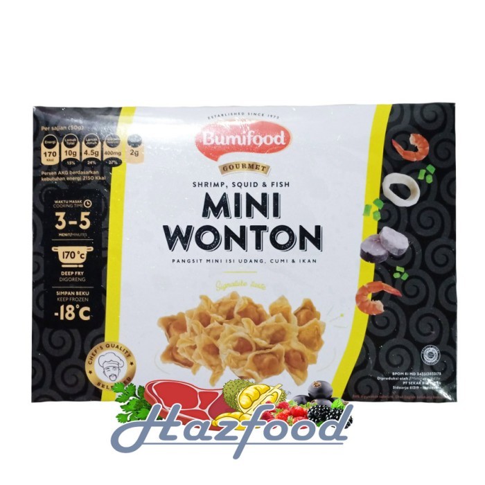 

Seafood Olahan Bumifood Mini Wonton 350 Gram