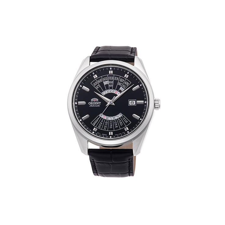 Orient RA-BA0006B10B Automatic Black Leather Strap Multi Year Calender - Jam Tangan Pria