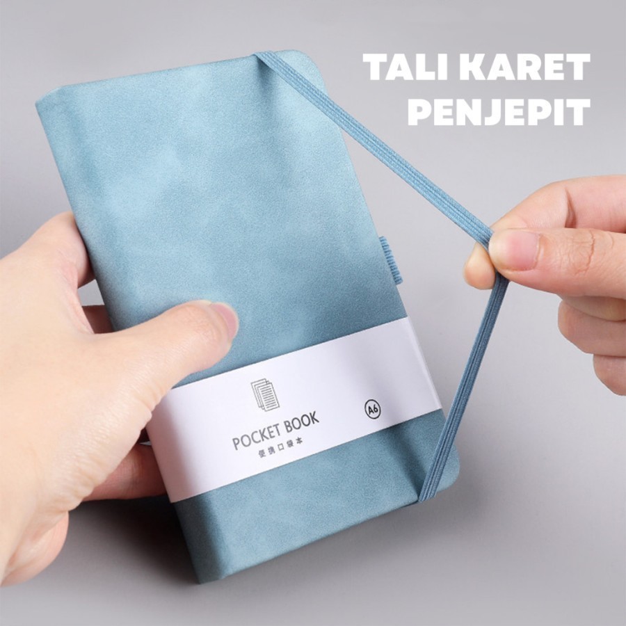 

[Whispers] Aimilo Notebook A6 Pocket Buku Diary Kecil Scrapbook Mini