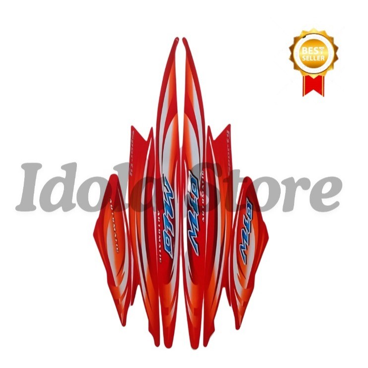 Stiker Striping Mio Sporty 2007 Merah List Stiker Standar Mio Sporty 2007 Terbaik