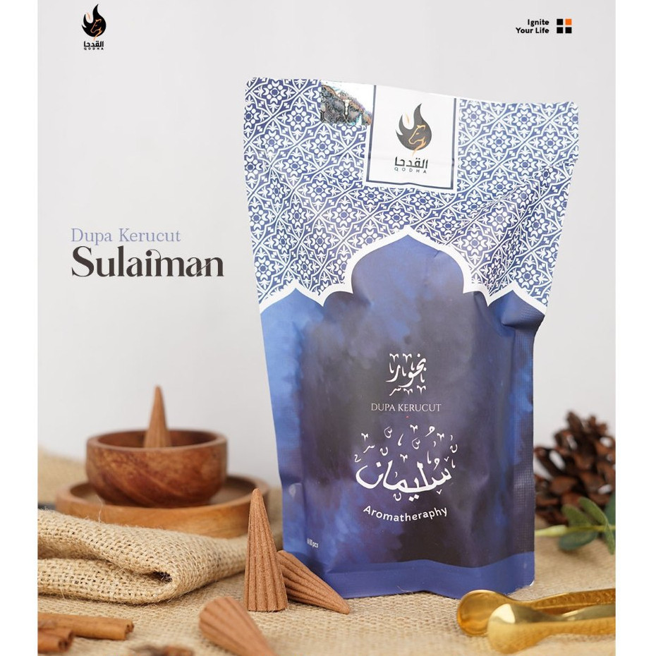 Dupa Kerucut SULAIMAN Bukhur Buhur QODHA Aromatic isi 50 Pcs Cones