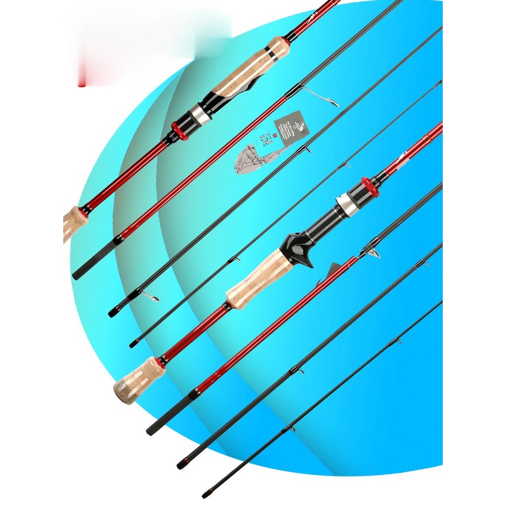 KUYING FREESTYLE WALKER 4 Sections L Light 7‘ 2.1m Fishing Lure Rod Mini Pocket Travel Pole Spinning