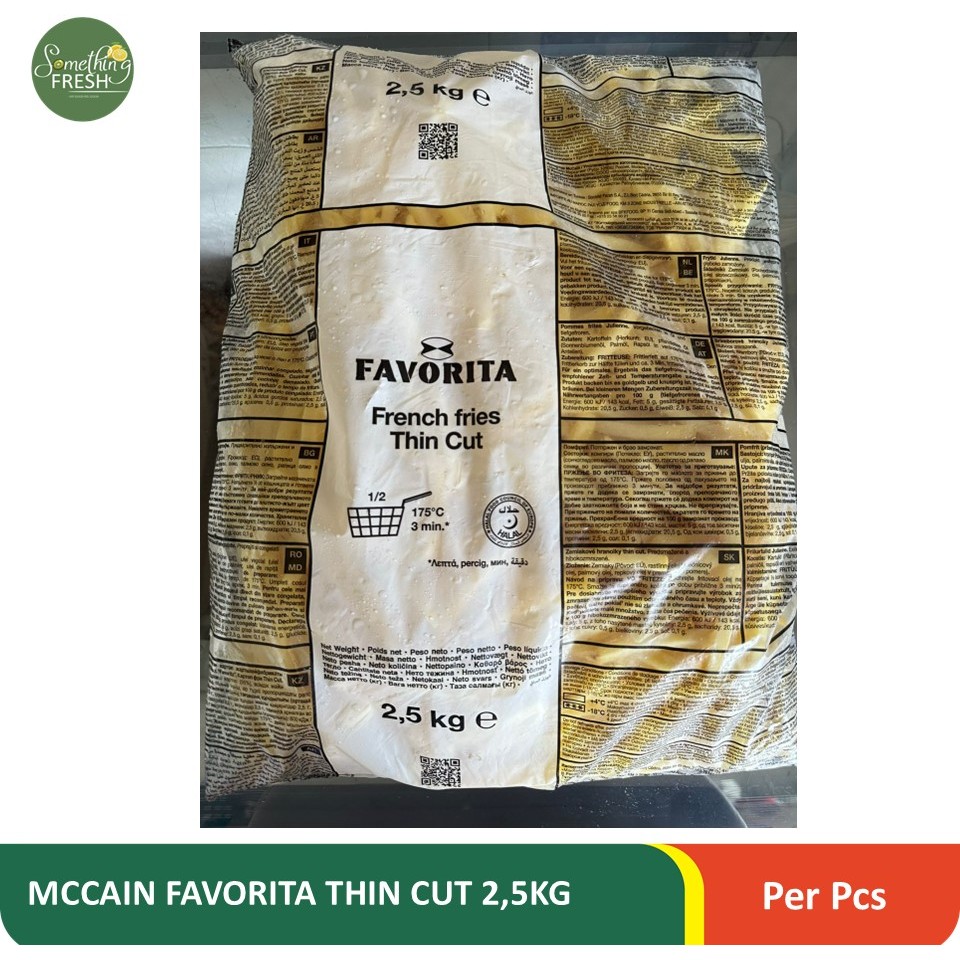 

MCCAIN FAVORITA THIN CUT 2,5KG PER PCS