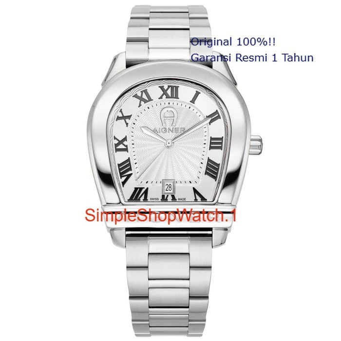 Original 100% Jam Tangan Pria Tali Rantai Aigner AIG AGW.244006 Garansi Resmi 2 Tahun