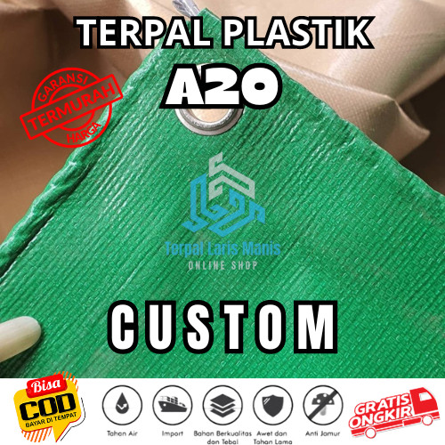 PABRIK TERPAL Terpal A20 Custom Meteran Plastik Tebal Lipat Lembaran Korea Biru Murah Untuk Tenda Ko