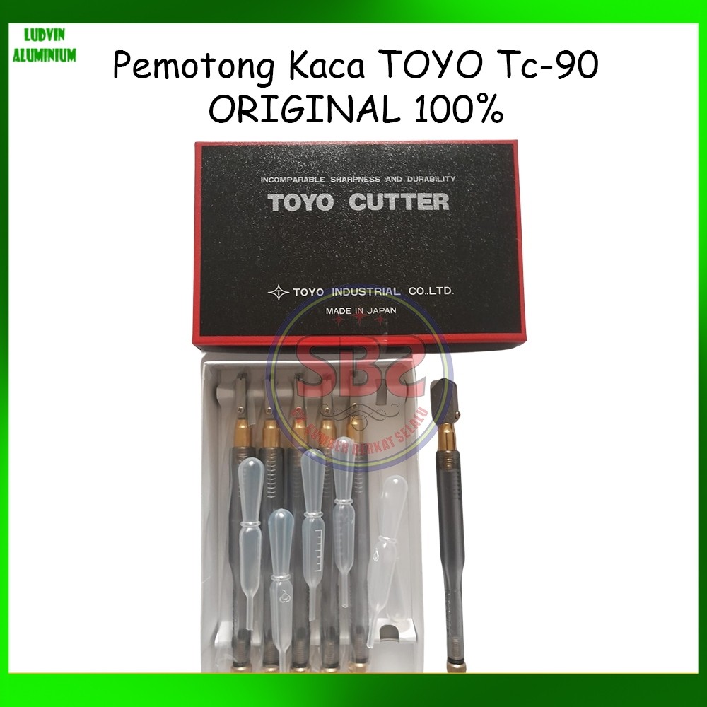 TOYO Pemotong Kaca Toyo TC 90 Asli Alat Pemotong Kaca Original Toyo TC90 Glass Cutter Pisau Kaca