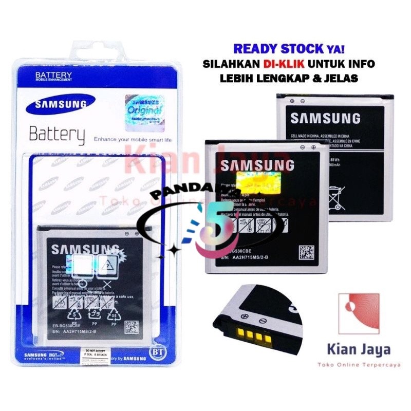 Batre hp baterai batre Samsung j2 prime j300  j310 j500 g530 original 100%