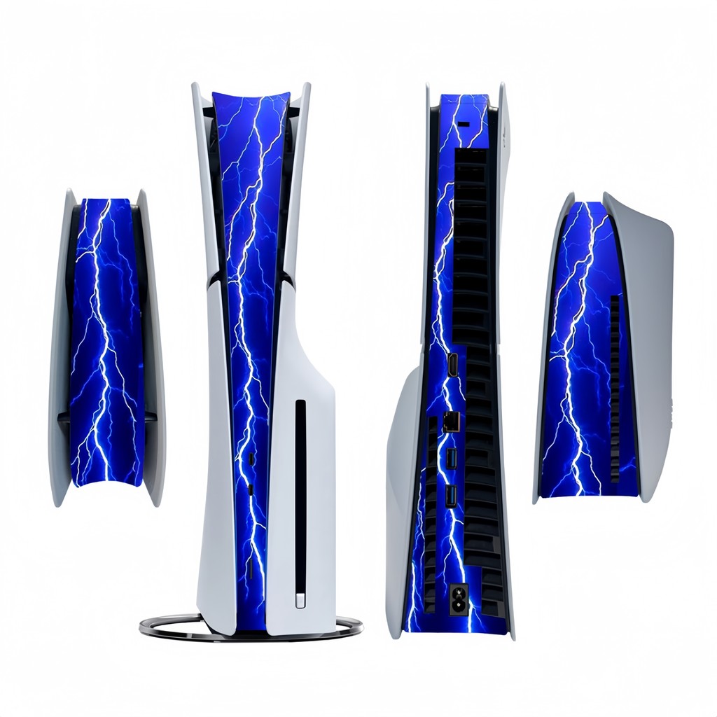 

Middle Skin Sticker For PlayStation 5 Slim PS5slim Disc Version & Digital Version Console Decoration Strip Center Stickers skins