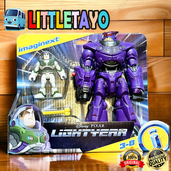Imaginext Lightyear Battle Blast Zurg Disney Pixar Buzz Lightyear Mainan Robot Original Mattel