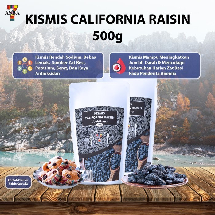 

KISMIS CALIFORNIA HITAM 500G