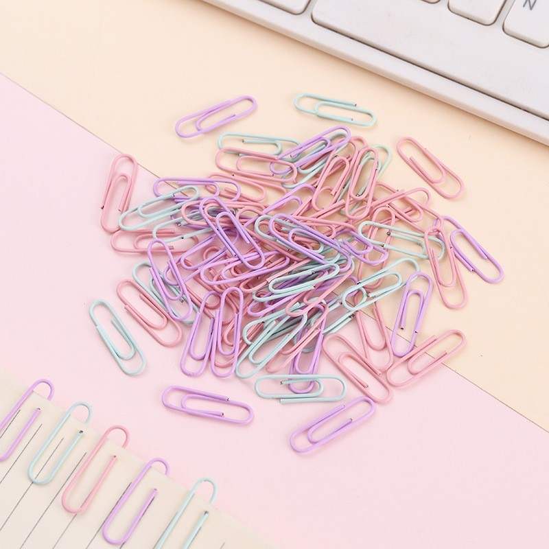 

KERTAS KLIP WARNA WARNI ISI 70PCS / PAPERCLIP WARNA ISI 70PCS TERMURAH
