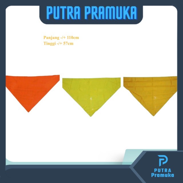 Syal Polos wira Kuning Ukuran Sma
