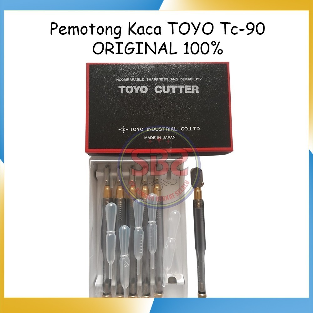 TOYO Pemotong Kaca Toyo TC 90 Asli Alat Pemotong Kaca Original Toyo TC90 Glass Cutter Pisau Kaca
