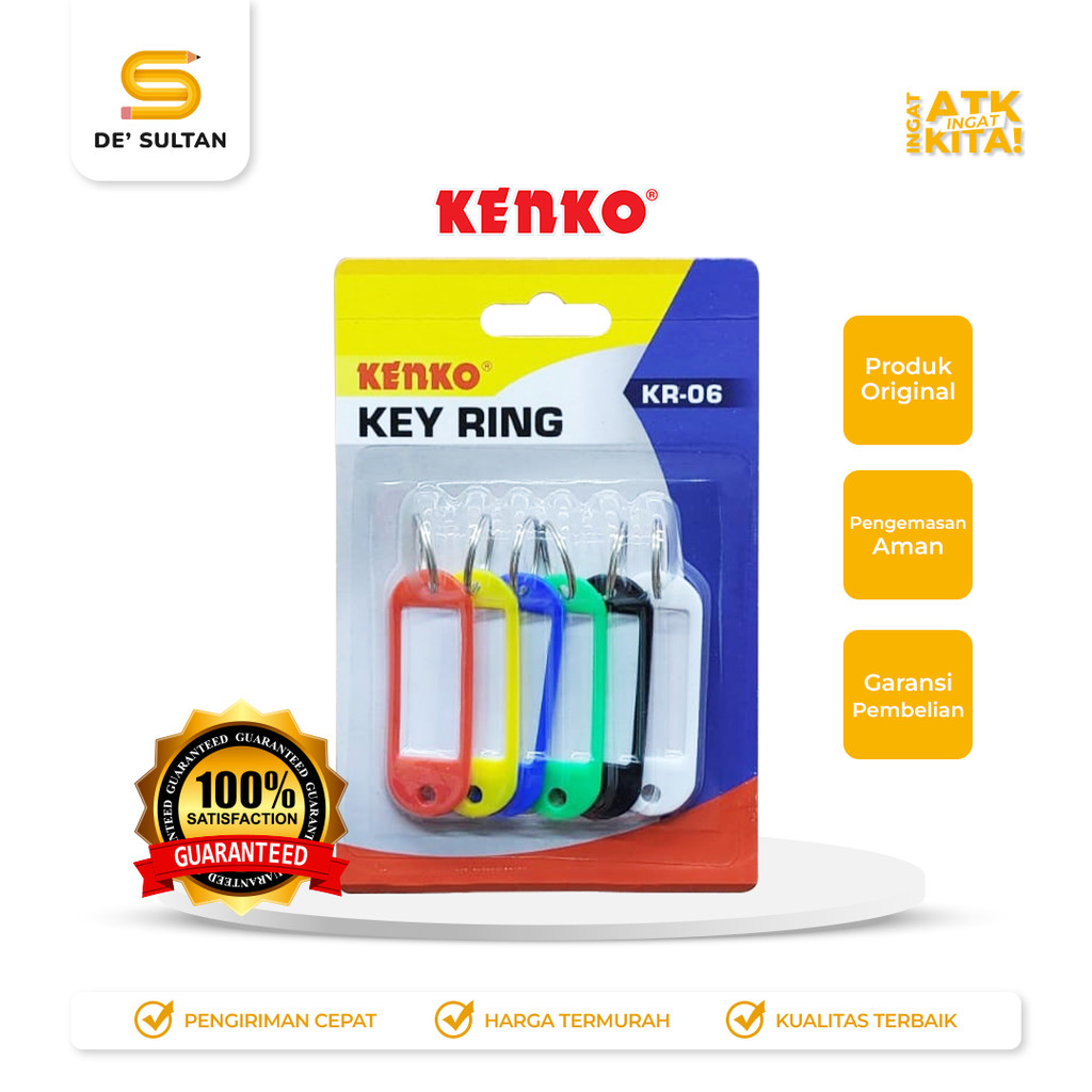 

KENKO GANTUNGAN KUNCI/ KEY RING KR-06 (1SET)