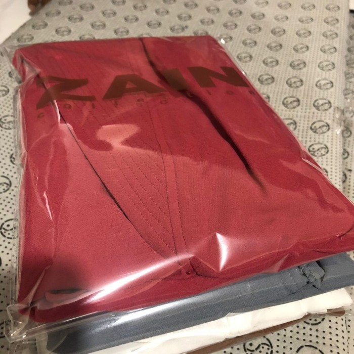 Andini Khimar Instan Syari Ceruty Baby Doll Kerudung Zain Collection - Merah