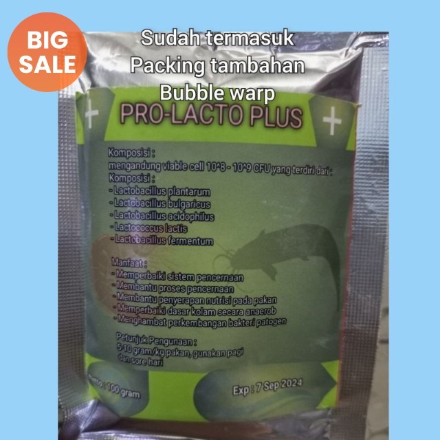 Probiotik lacto plus 100 gram / probiotik tambak udang / probiotik / bakteri starter / nitrobacter /