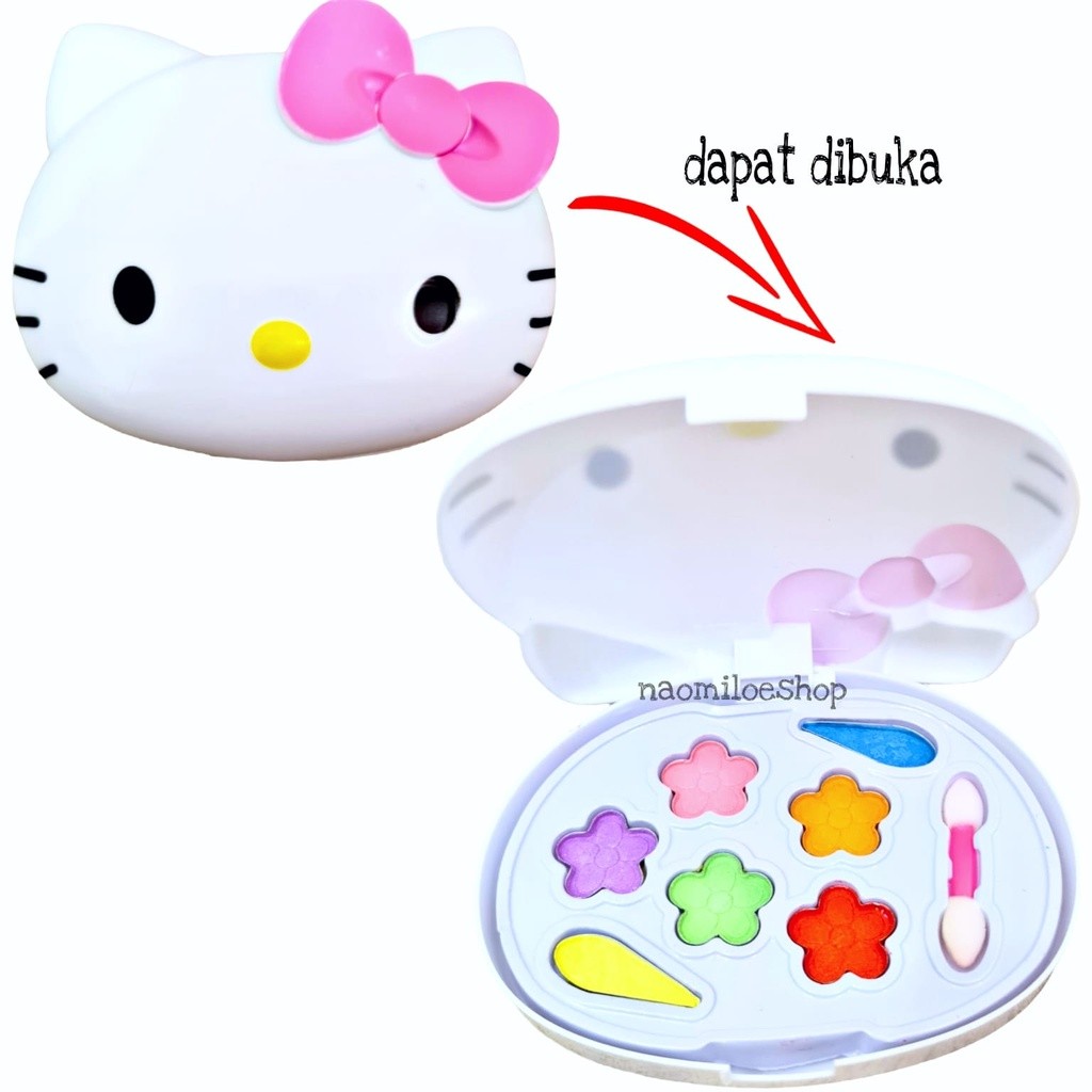 Kitty head Mainan Make Up Anak Perempuan Hello Kitty Kosmetik - Mainan Kosmetik Anak perempuan