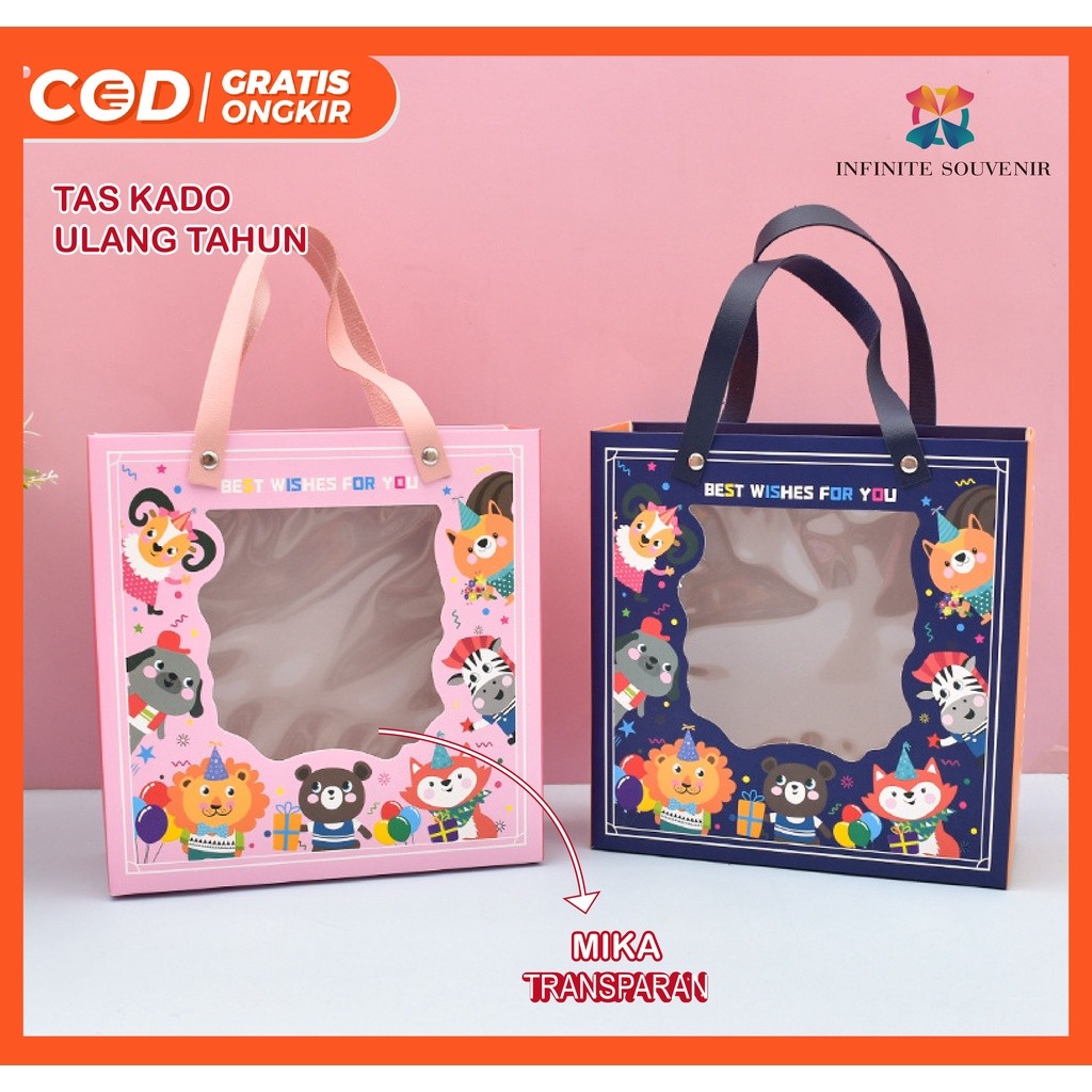 

Gift Box Bag dengan Drawer / Paper Bag Box Ulang Tahun / Box Souvenir Ulang Tahun Anak / Paper Bag Happy Birthday / Box Transparan Motif Karakter Lucu