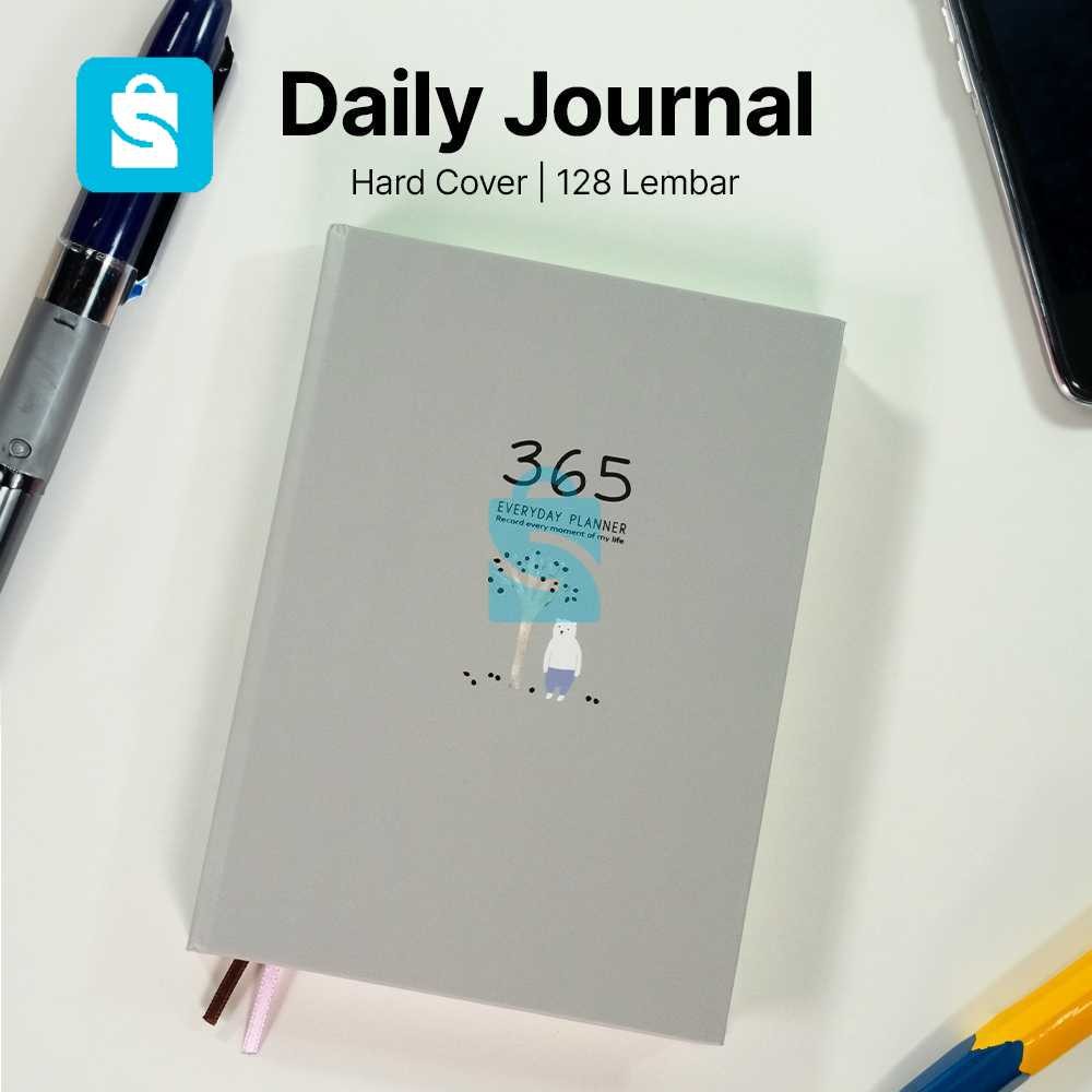 

Buku Diary 365 Hari Daily Journal Hard Cover 128 Lembar