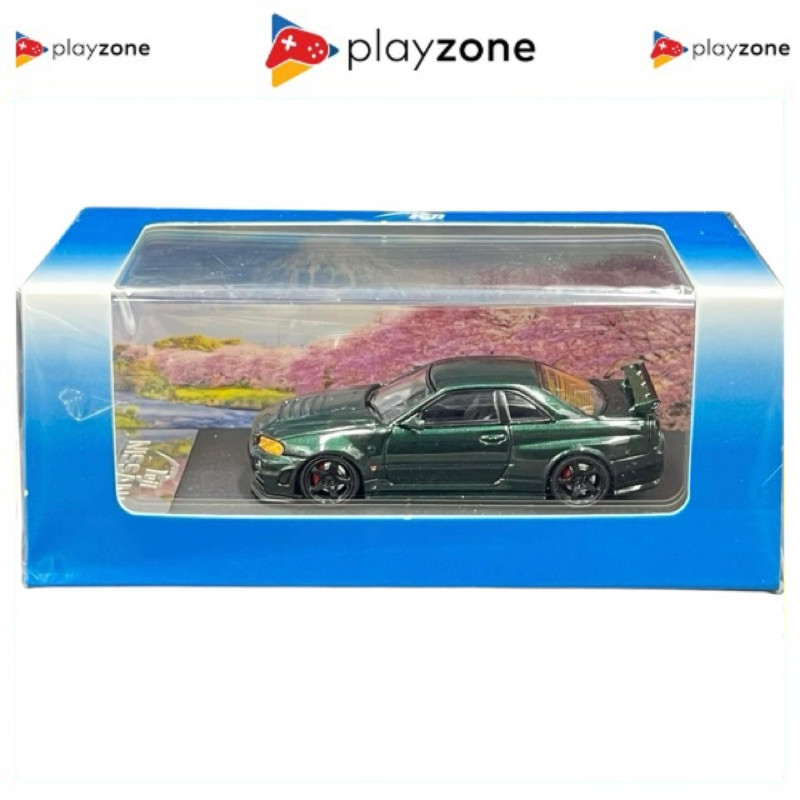 Fuji 64 Nissan Skyline GTR R34 Z-Tune CRS Dark Green