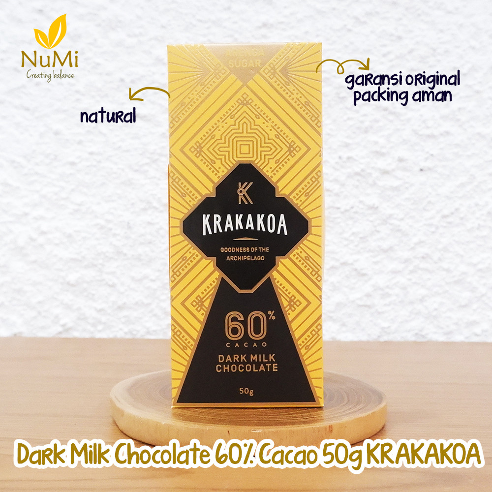 

Krakakoa ARENGA 60 Percent Dark Milk Chocolate Coklat Susu