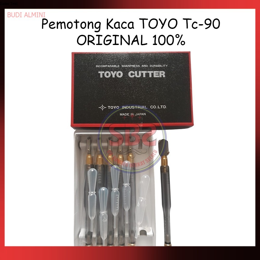 TOYO Pemotong Kaca Toyo TC 90 Asli Alat Pemotong Kaca Original Toyo TC90 Glass Cutter Pisau Kaca
