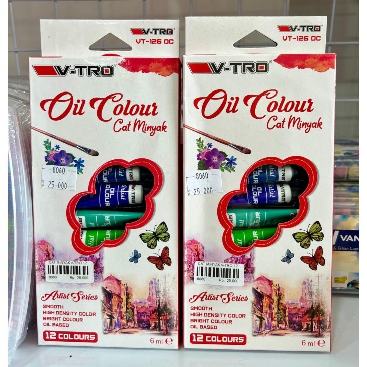 

CAT MINYAK V-TRO 12WARNAX6ML