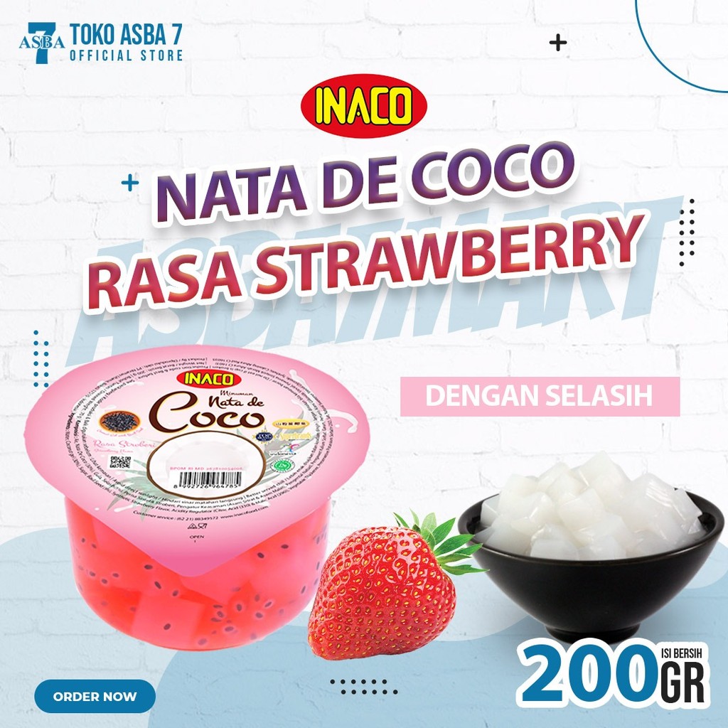 

INACO NATA DE COCO RASA STROBERI SELASI 200 GR