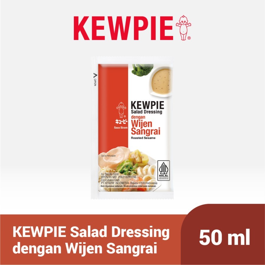 

KEWPIE Salad Dressing Wijen Sangrai 50 ml Saus Dressing Bumbu Salad Saus Cocol