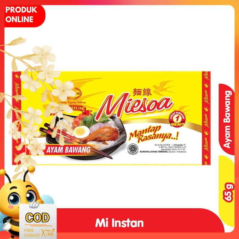 

Burung Layang Terbang Miesoa Mi Kuah Ayam Bawang 65 g