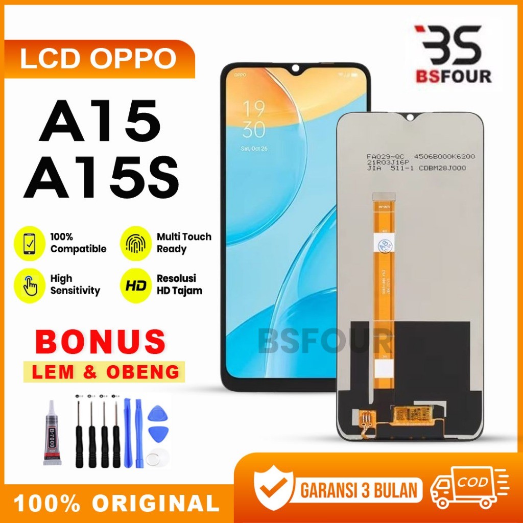 LCD OPPO A15 / A15S ORIGINAL FULLSET TOUCHSCREEN