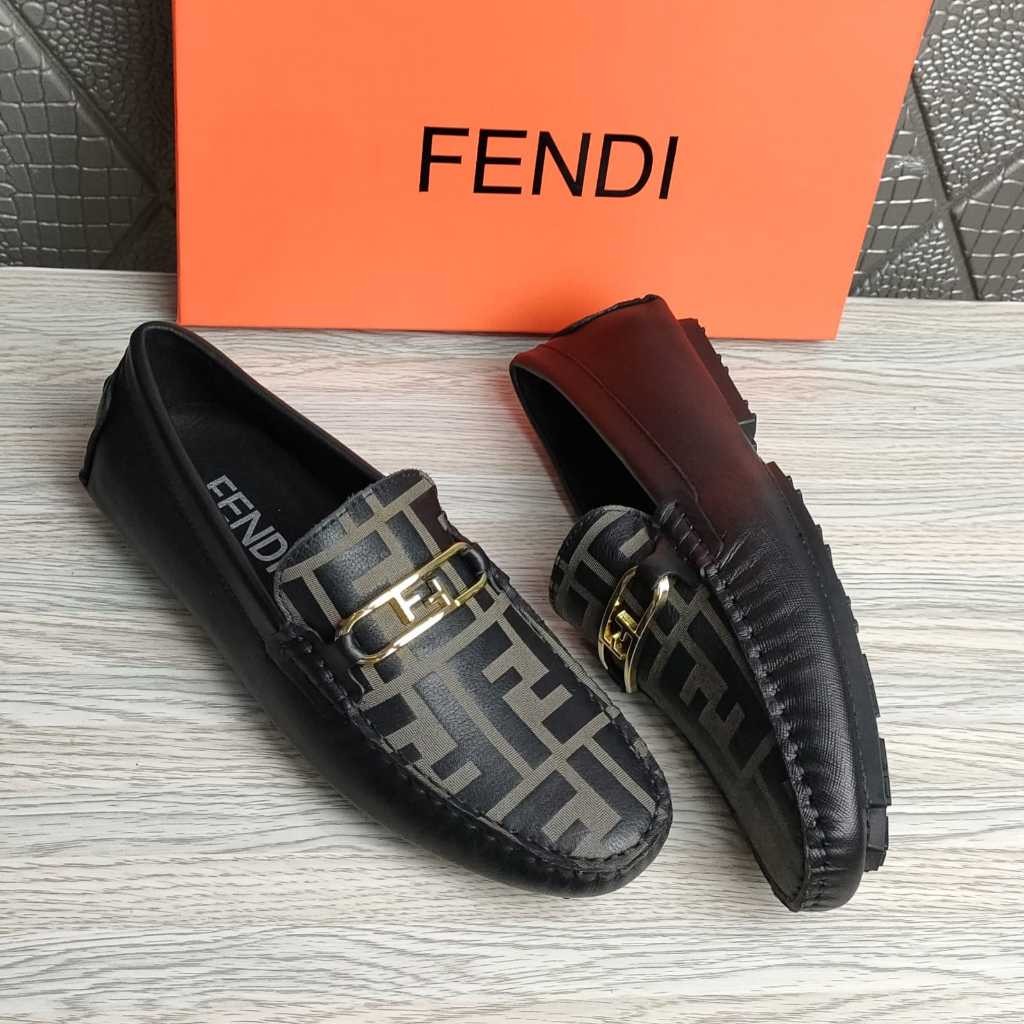 sepatu cowok import loafers pria branded tanpa tali terbaru X105