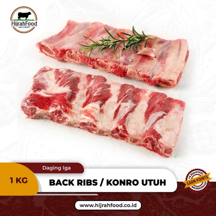 

Back Ribs / Konro / Daging Sapi Iga Konro Utuh / Potongan 1 kg