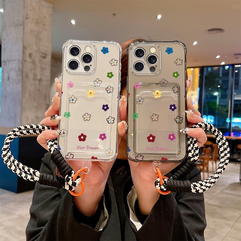 For iPhone 11 Pro phone case 8/Plus/13 cartoon Mini lanyard 16 anti drop 6stpu15 couple 7 soft cover