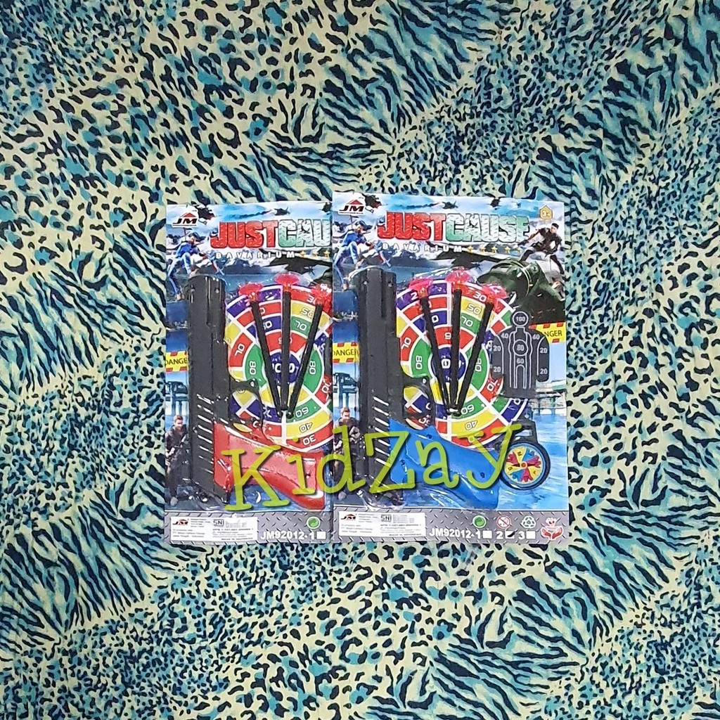 KZ Mainan Anak Laki Pistol 3 Peluru Karet Menempel di Kaca dan Target