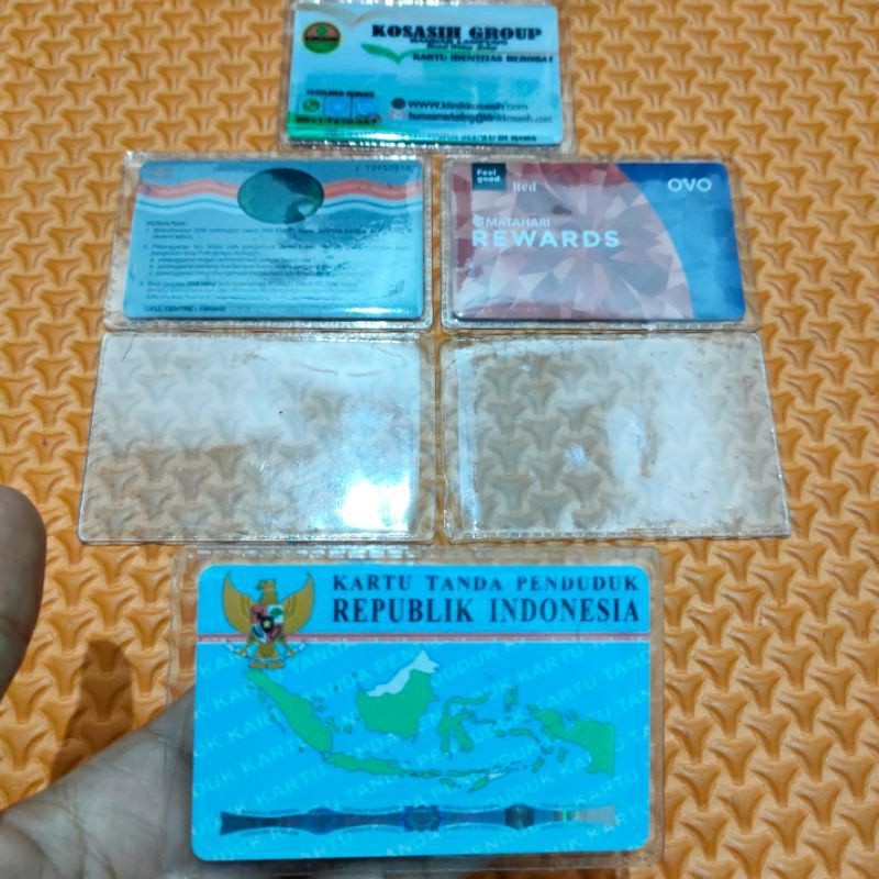 

[TG39] Plastik Sampul KTP ATM Kartu Kredit SIM KTA