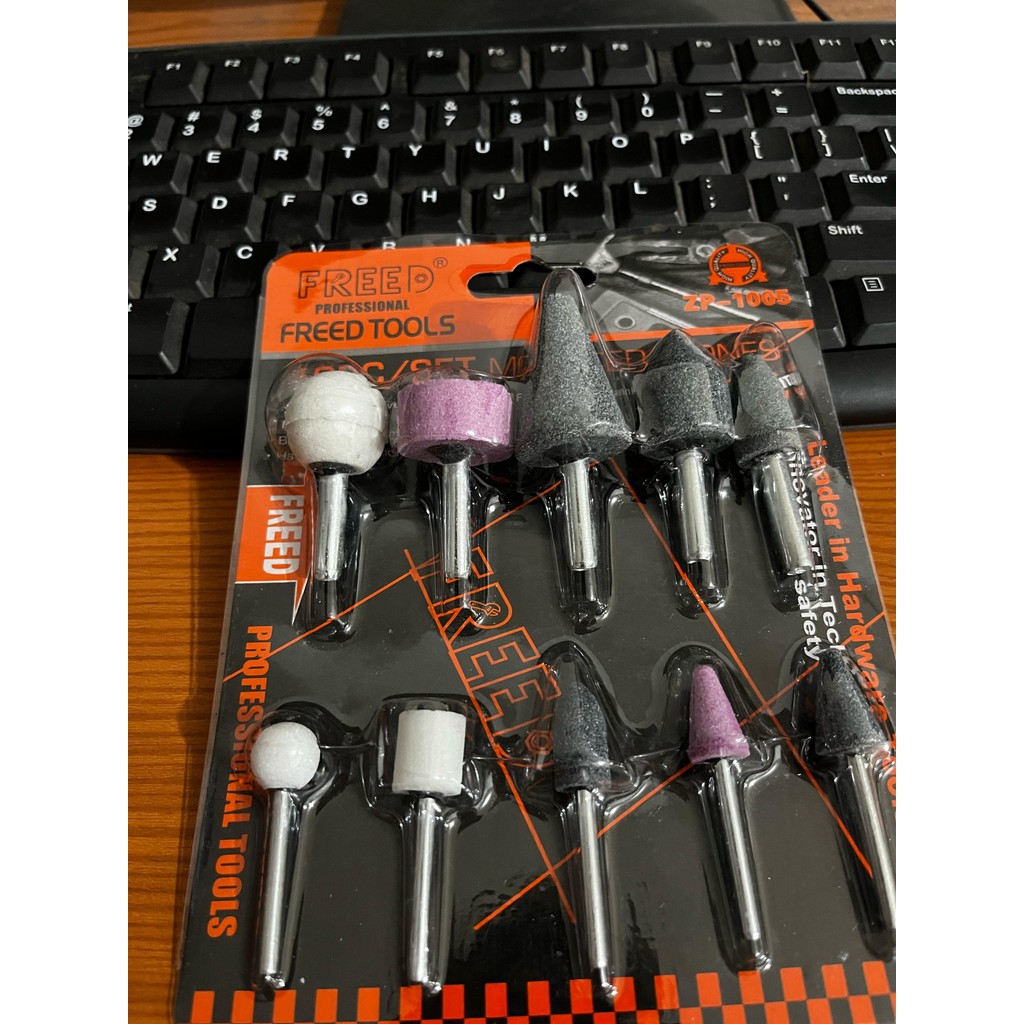 

FREED Mounted Stone 10 Pcs Batu Gerinda Mini Mata Bor Tuner - Batu Osco