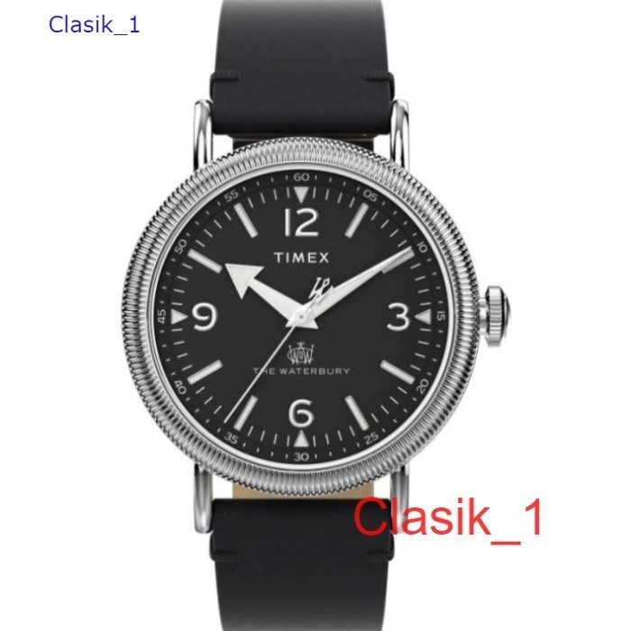 Original 100% TIMEX TW2W20200 Waterbury Jam Tangan Pria Leather