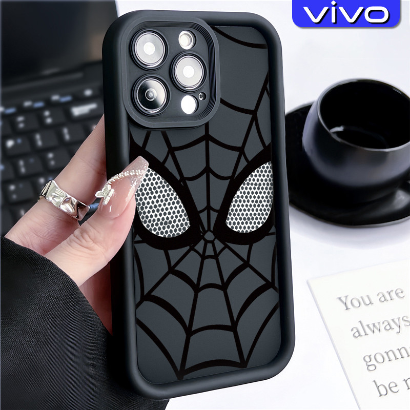 Fashion Spider-Man Couple Silicone Case VIVO Y17s Y12 Y12s Y20 Y15s Y21 Y16 Y22 Y02 Y17 Y27s Y19 Y30