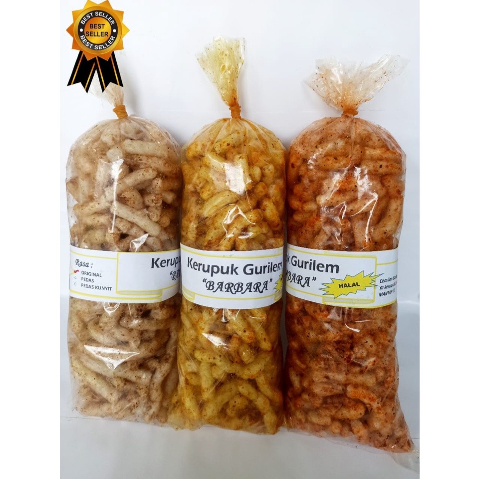 

Cahayadstore Kerupuk Gurilem 1 Paket 3 Rasa Asli Cililin