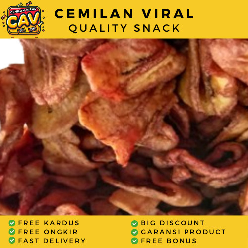 

CAV KERIPIK SALE KERING 500g Pisang Sale Oven Keripik Pisang Oven Manis Olahan Keripik Viral