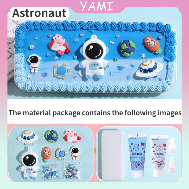 

(Ready)Handmade DIY Deco Cream Kit/Tetapkan Kotak Pen/Tempat Pensil Menghias/ Deco Cream Clay Kotak