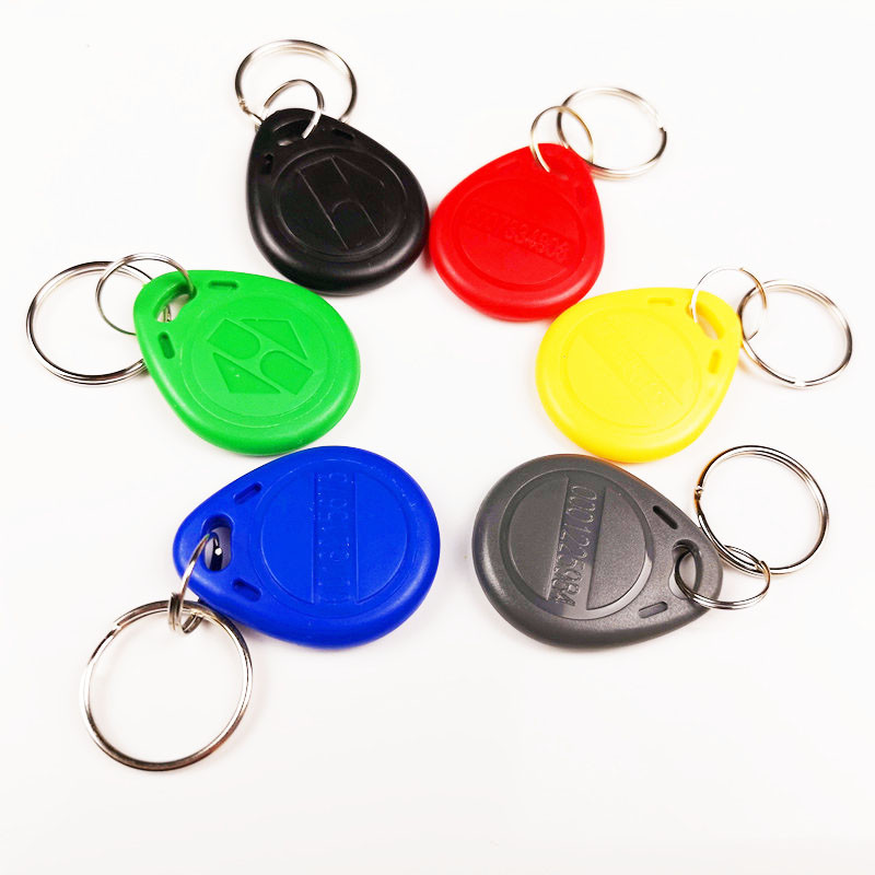 

10Pcs 125khz RFID EM4100 TK4100 Key Fobs Token Tags Keyfobs Keychain ID Card Read Only Access Control RFID Card