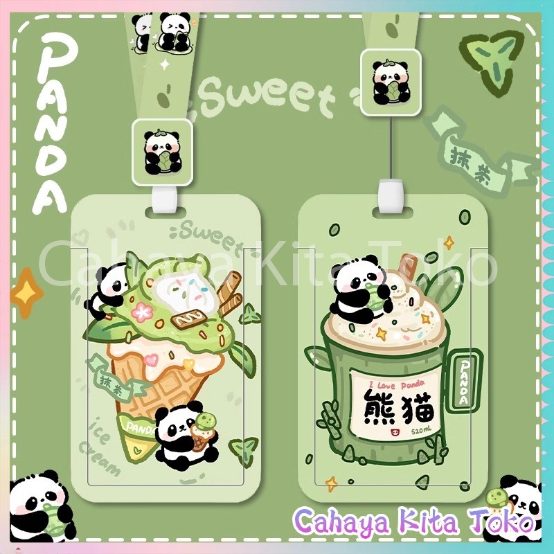 

【Diskon Lebaran】ID CARD HOLDER/SARUNG KARTU/pesanan Hadiah Khusus/SUPPORT HARGA GROSIR/Beruang Madu Panda Imut Yang Suka Makan Bambu