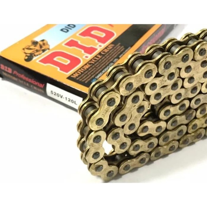 Rantai Sepeda Motor DID Oring 428/520/525/530 Jumlah 120L520V/525V/530V 136L428V Rantai Sepeda Motor