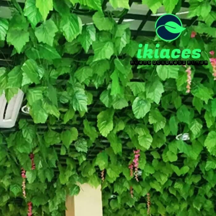 KLIMAUSHOP DAUN RAMBAT DAUN JUNTAI DAUN PLASTIK DAUN ARTIFICIAL DAUN DEKORASI TANAMAN ARTIFICIAL DEK