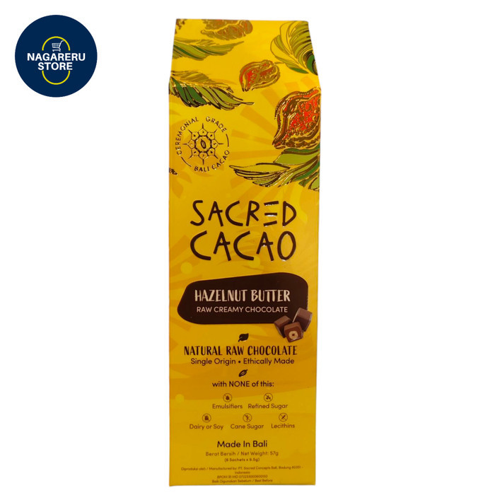 

Sacred cacao hazelnut butter raw creamy chocolate 57gr