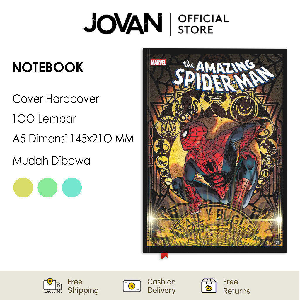 

Notebook Hardcover Custom Spider-Man 19 Buku Tulis Catatan Note Agenda Planner Jurnal Diary Notebook Anime