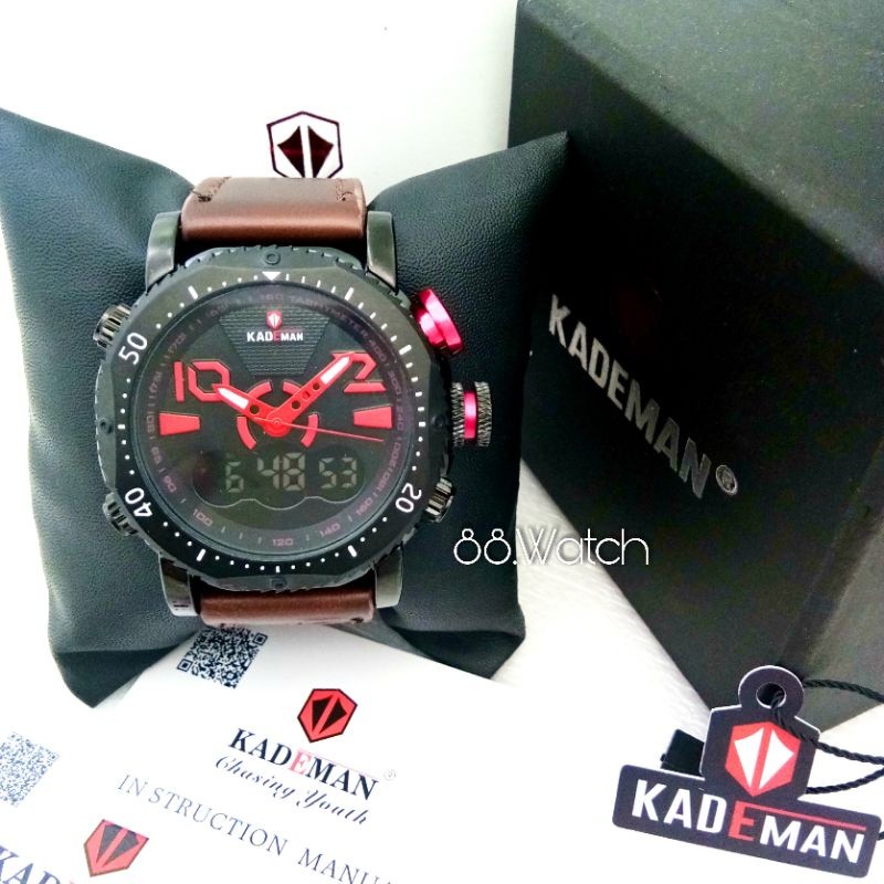 JAM TANGAN PRIA KADEMAN TYPE K015G DIGITAL ANALOG 100%ORIGINAL